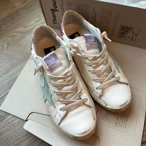Authentic Golden Goose Deluxe Brand Superstar Lace-up Sneakers